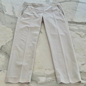 BRUNELLO CUCINELLI OYSTER MONOLINI COTTON PANTS SIZE IT 44 / US 8 NWTS!